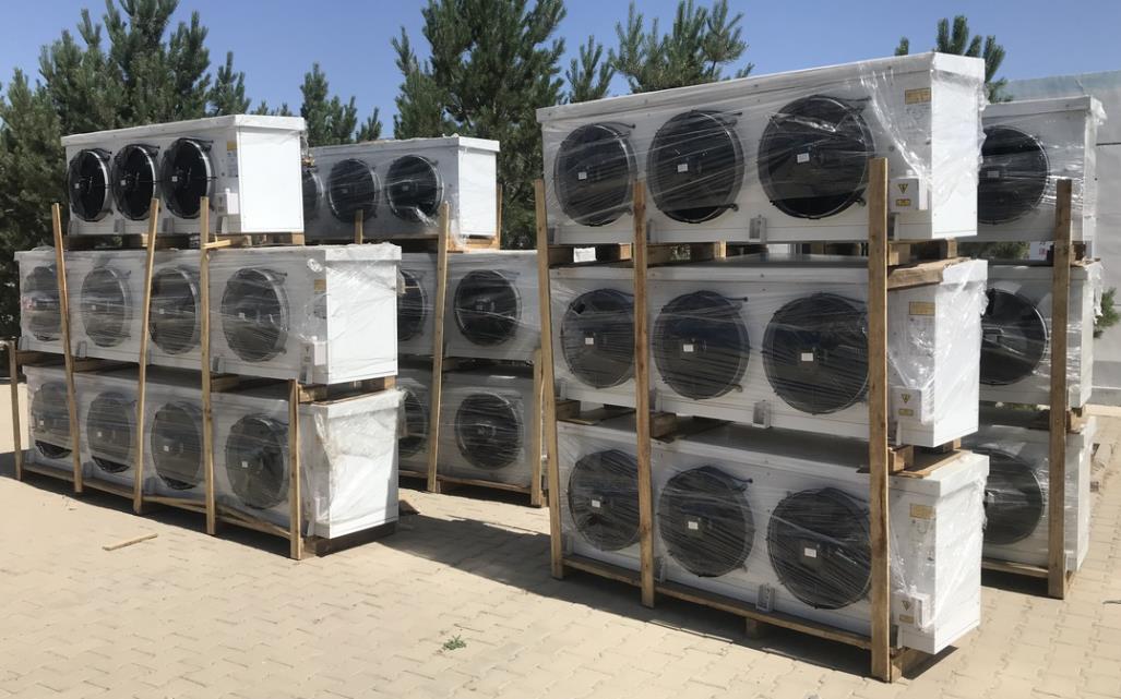 冷风机安装现场