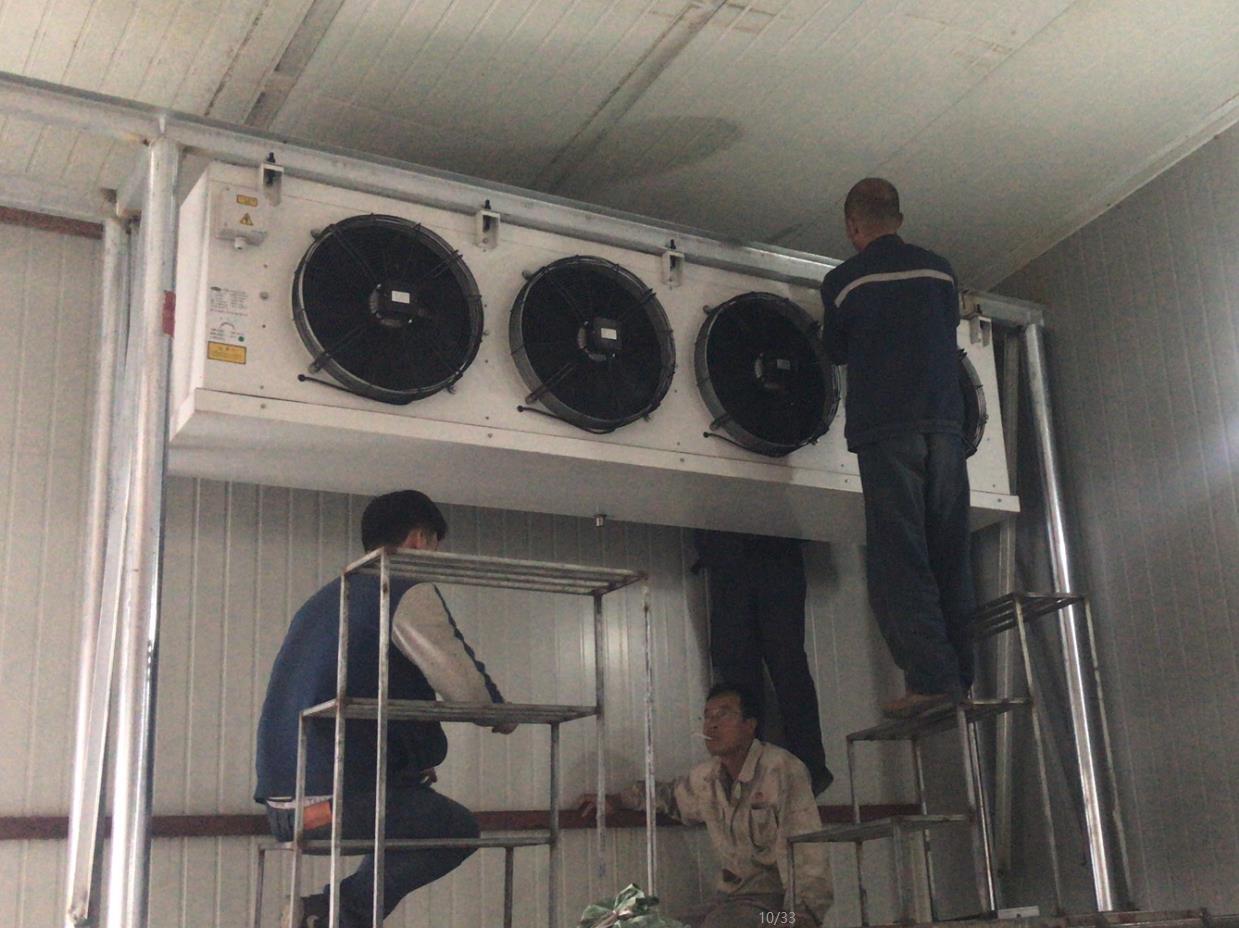 冷风机安装现场