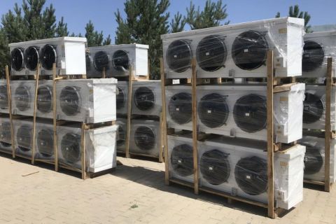 冷风机安装现场